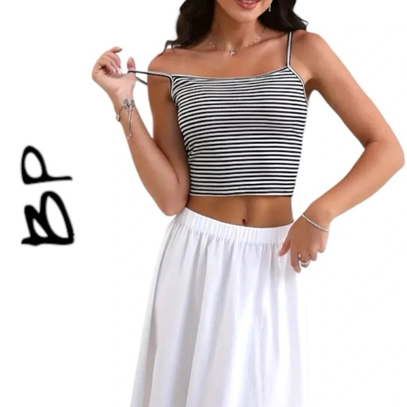BP Black & White Striped Cami - Picture 1 of 2
